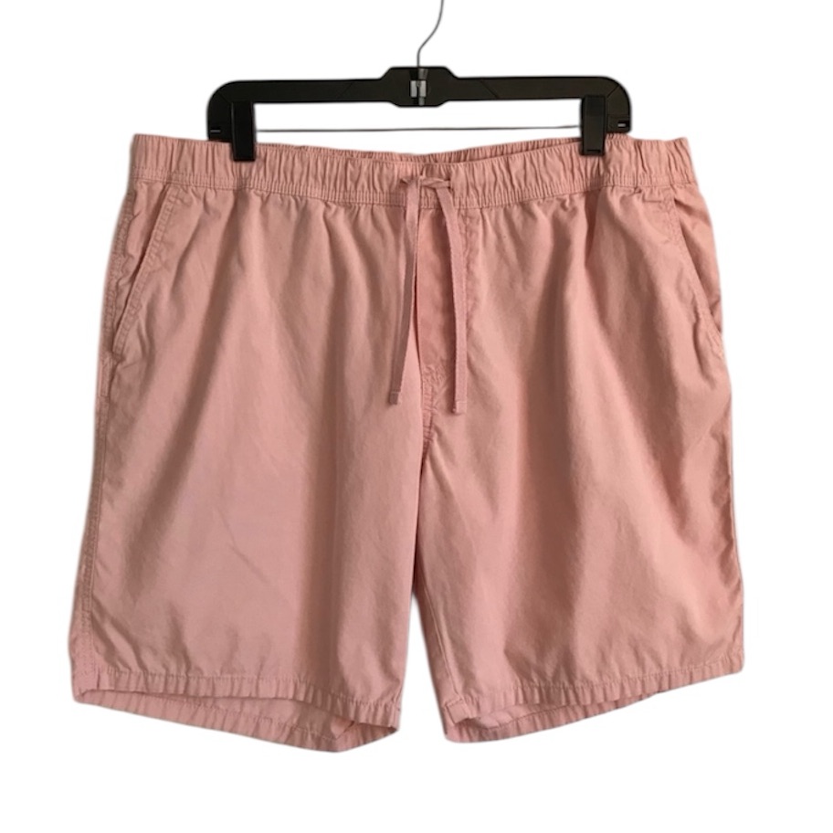 H&M Divided Men’s Xl Dusty Pink Casual Athletic Weekend Shorts With Pockets Euc